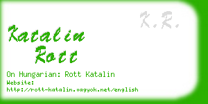 katalin rott business card